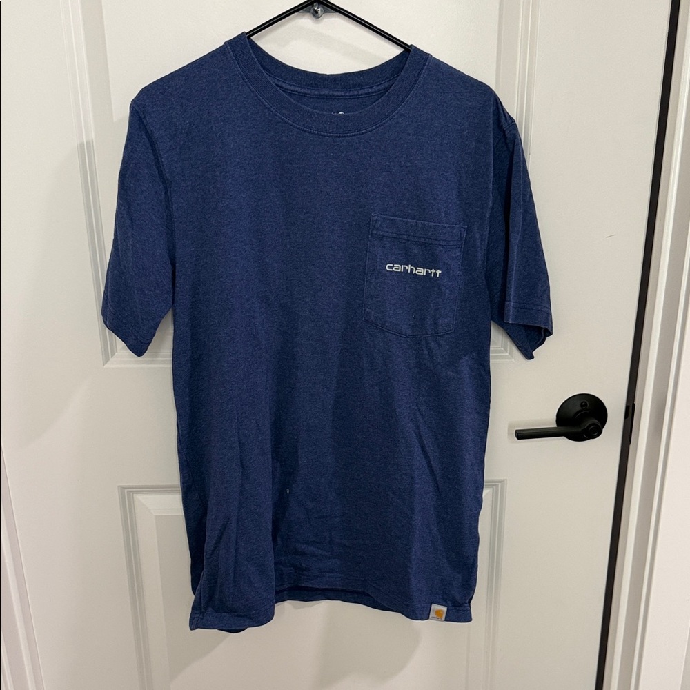 Carhartt Navy Short-Sleeve Pocket Tee